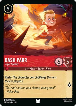 118/204·EN·12 Dash Parr - Super Speedy (Uncommon)