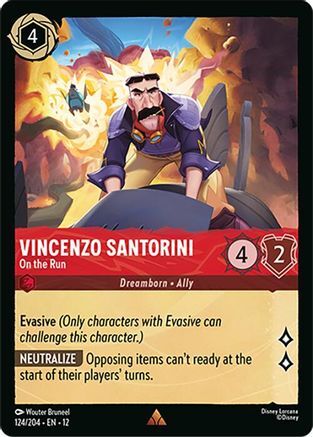 124/204·EN·12 Vincenzo Santorini - On the Run (Rare)
