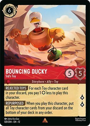 120/204·EN·12 Bouncing Ducky - Sid's Toy (Rare)