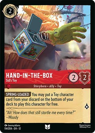114/204·EN·12 Hand-in-the-Box - Sid's Toy (Uncommon)