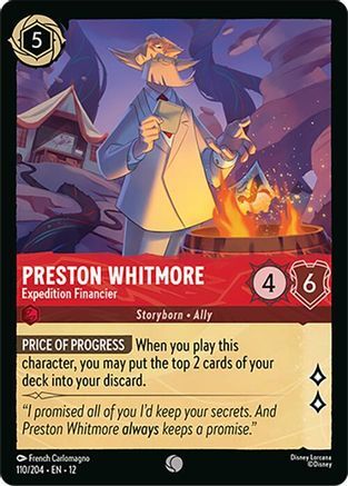 110/204·EN·12 Preston Whitmore - Expedition Financier (Common)