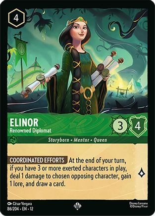 86/204·EN·12 Elinor - Renowned Diplomat (Super Rare)
