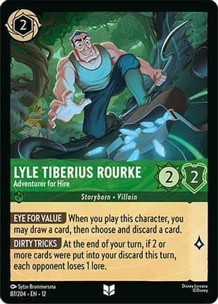 87/204·EN·12 Lyle Tiberius Rourke - Adventurer for Hire (Uncommon)