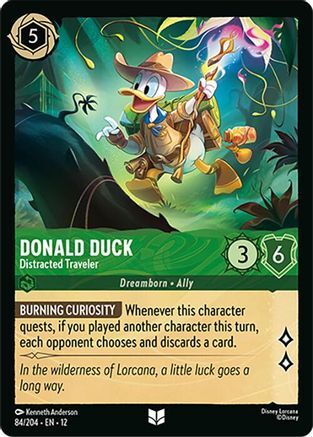 84/204·EN·12 Donald Duck - Distracted Traveler (Uncommon)