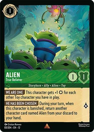 83/204·EN·12 Alien - True Believer (Rare)