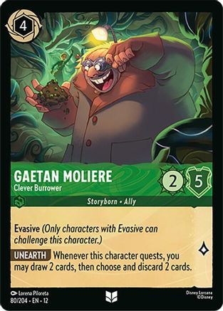 80/204·EN·12 Gaetan Moliere - Clever Burrower (Uncommon)