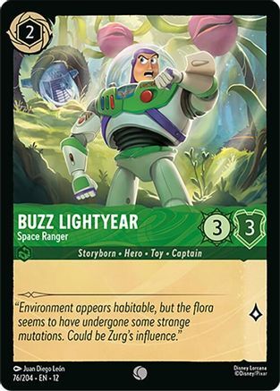 76/204·EN·12 Buzz Lightyear - Space Ranger (Common)