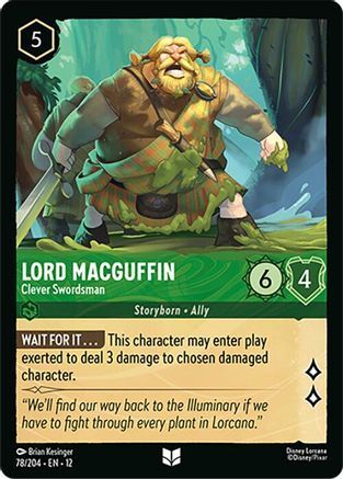78/204·EN·12 Lord MacGuffin - Clever Swordsman (Uncommon)