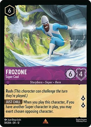 59/204·EN·12 Frozone - Super Cool (Rare)