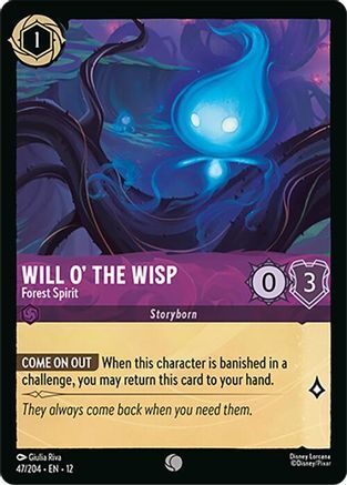 47/204·EN·12 Will o' the Wisp - Forest Spirit (Common)