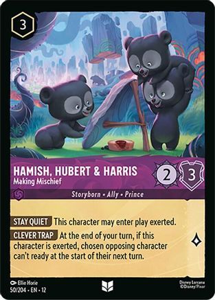 50/204·EN·12 Hamish, Hubert & Harris - Making Mischief (Uncommon)