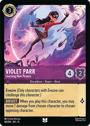 48/204·EN·12 Violet Parr - Learning New Powers (Uncommon)