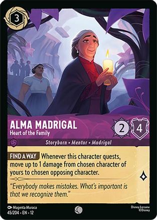 45/204·EN·12 Alma Madrigal - Heart of the Family (Common)