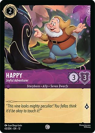 43/204·EN·12 Happy - Joyful Adventurer (Common)