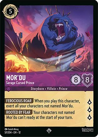 57/204·EN·12 Mor'du - Savage Cursed Prince (Super Rare)