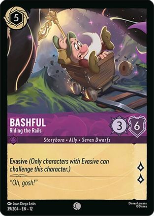 39/204·EN·12 Bashful - Riding the Rails (Common)