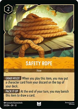 33/204·EN·12 Safety Rope (Uncommon)