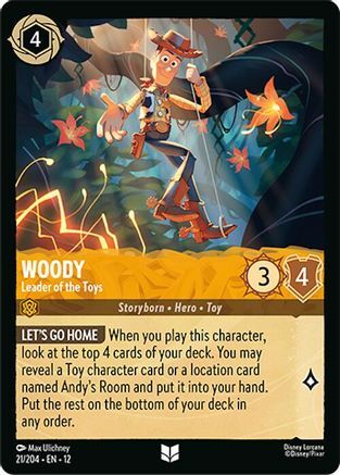 21/204·EN·12 Woody - Leader of the Toys (Uncommon)