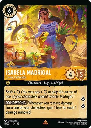 19/204·EN·12 Isabela Madrigal - Caring Cultivator (Rare)
