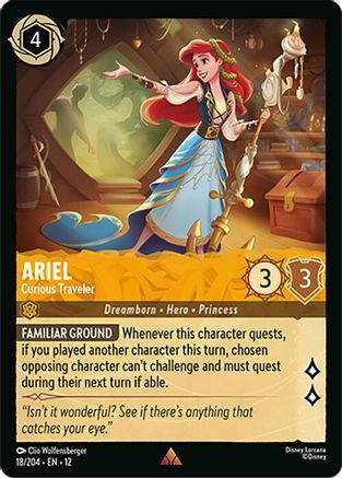 18/204·EN·12 Ariel - Curious Traveler (Rare)