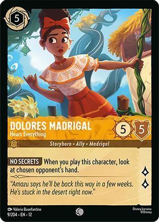 9/204·EN·12 Dolores Madrigal - Hears Everything (Common)