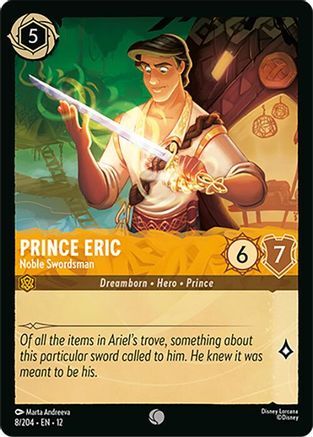 8/204·EN·12 Prince Eric - Noble Swordsman (Common)