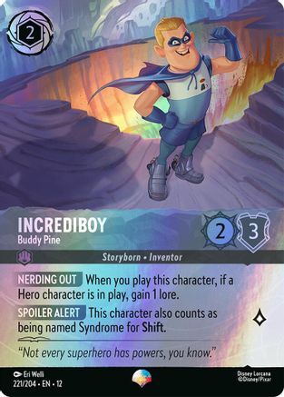 221/204·EN·12 Incrediboy - Buddy Pine (Epic)