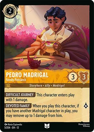 5/204·EN·12 Pedro Madrigal - Family Patriarch (Uncommon)