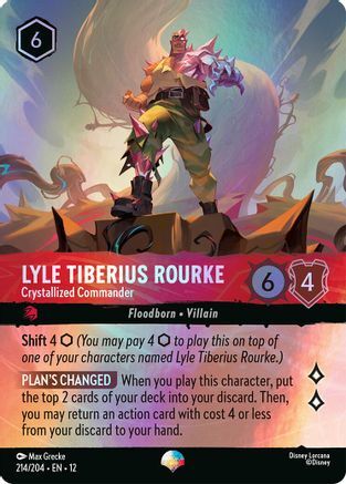 214/204·EN·12 Lyle Tiberius Rourke - Crystallized Commander (Epic)