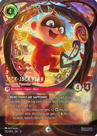 232/204·EN·12 Jack-Jack Parr - Incredible Potential (Enchanted)