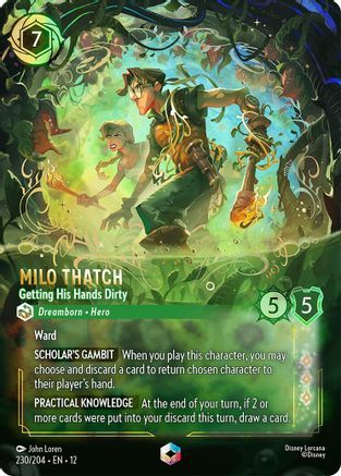 230/204·EN·12 Milo Thatch - Getting His Hands Dirty (Enchanted)