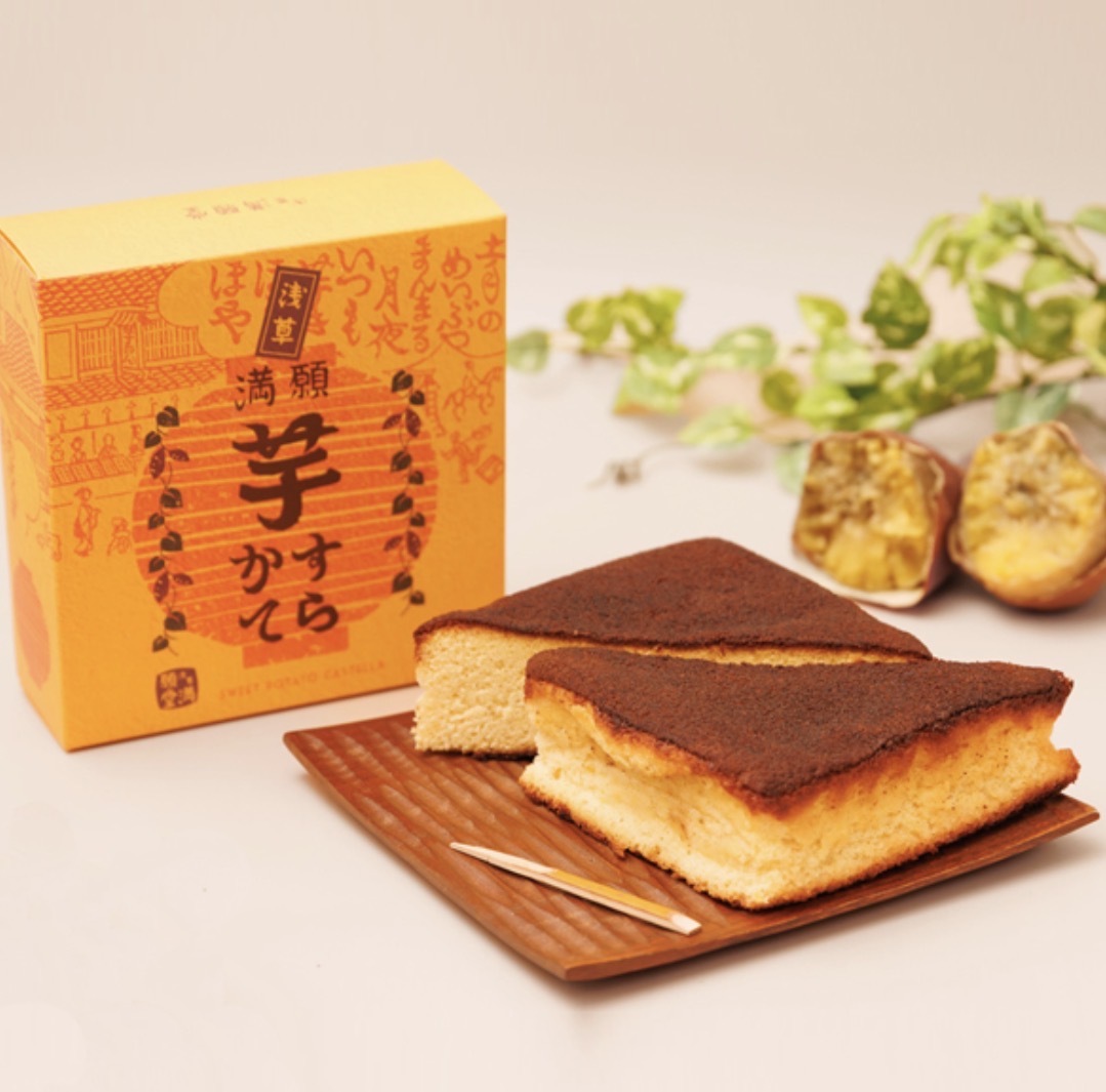 【數量限定】JP 淺草滿願堂 烤蕃薯長崎蛋糕 4883 TK260617