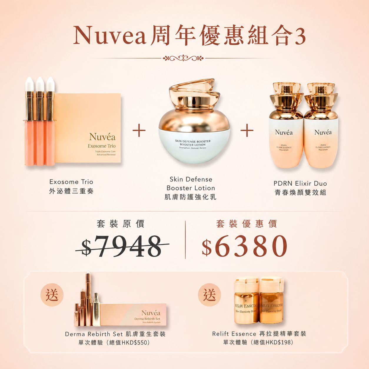 Nuvea周年優惠組合3