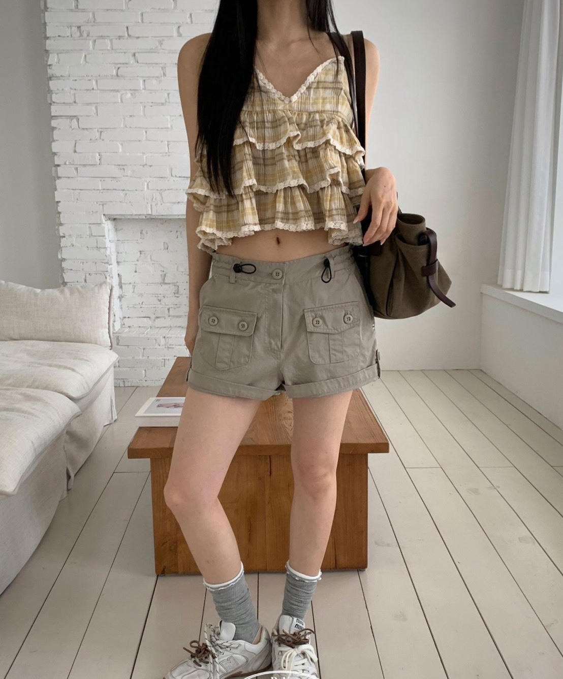 格子蛋糕細肩背心