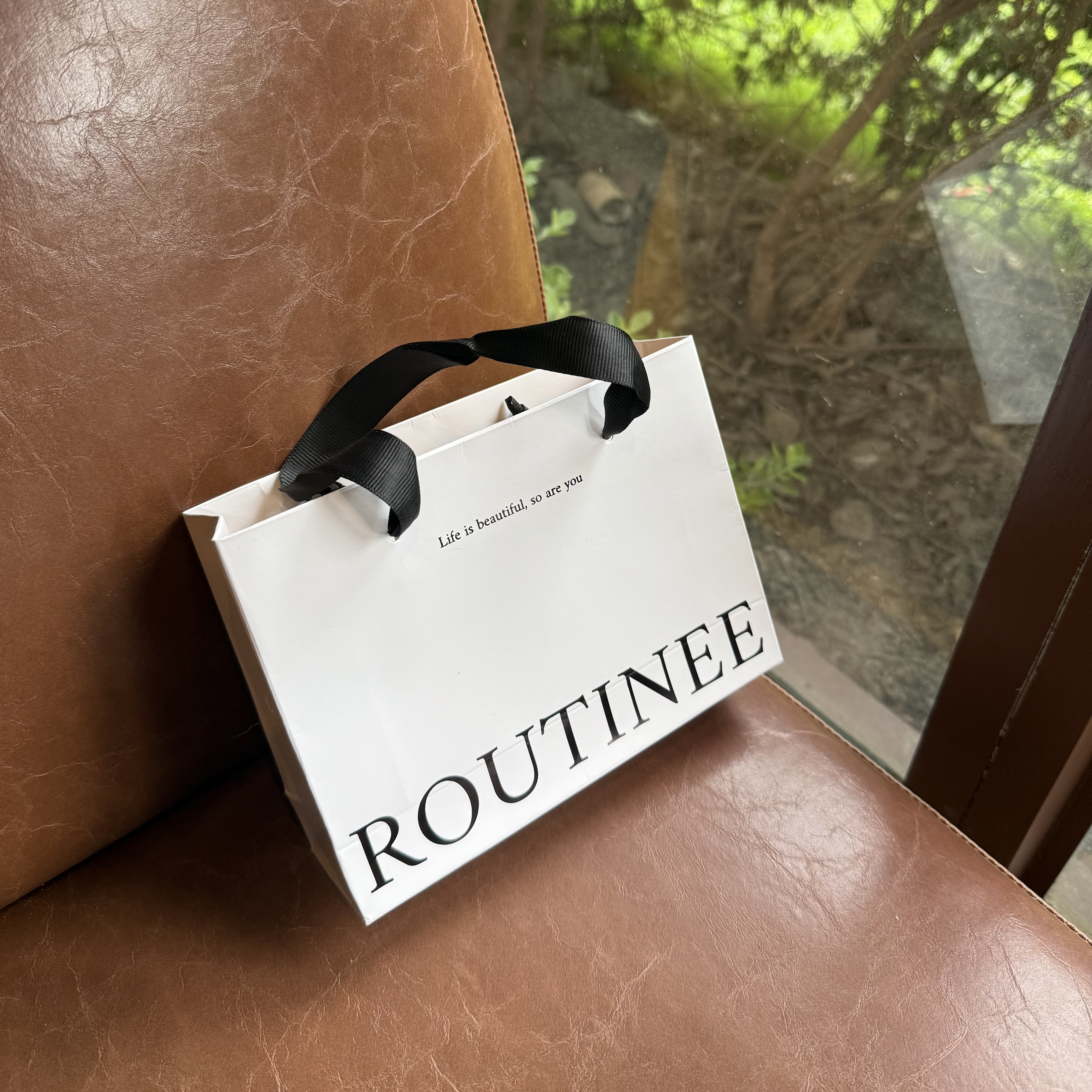ROUTINEE 黑白品牌提袋🖤