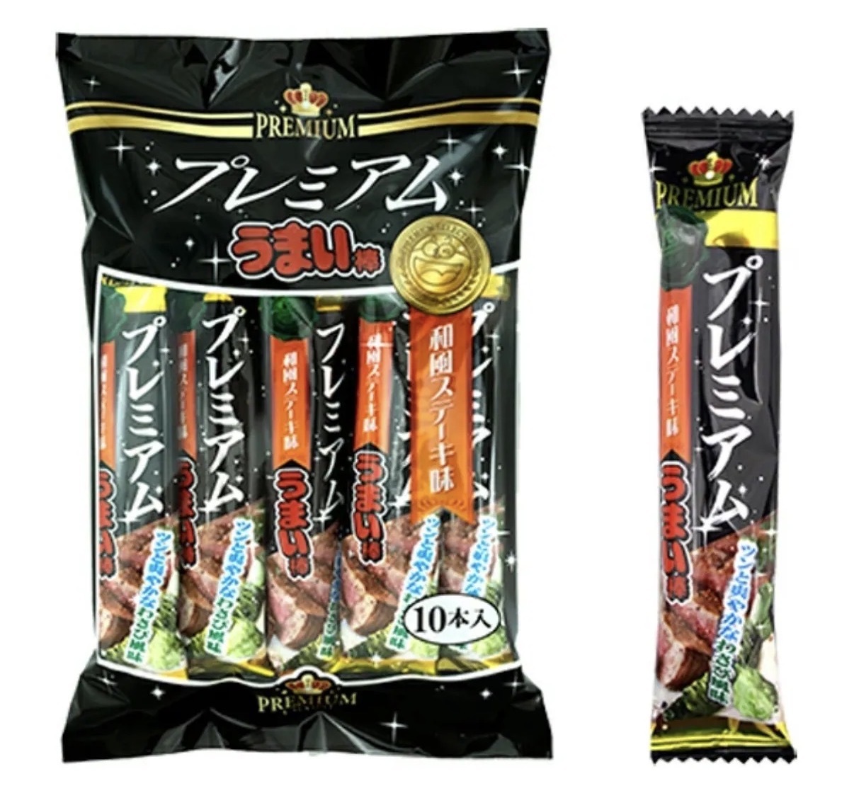 【長線爆單】JP Premium 奢華升級版 美味棒 和風牛扒味 10支 6072 TK260617