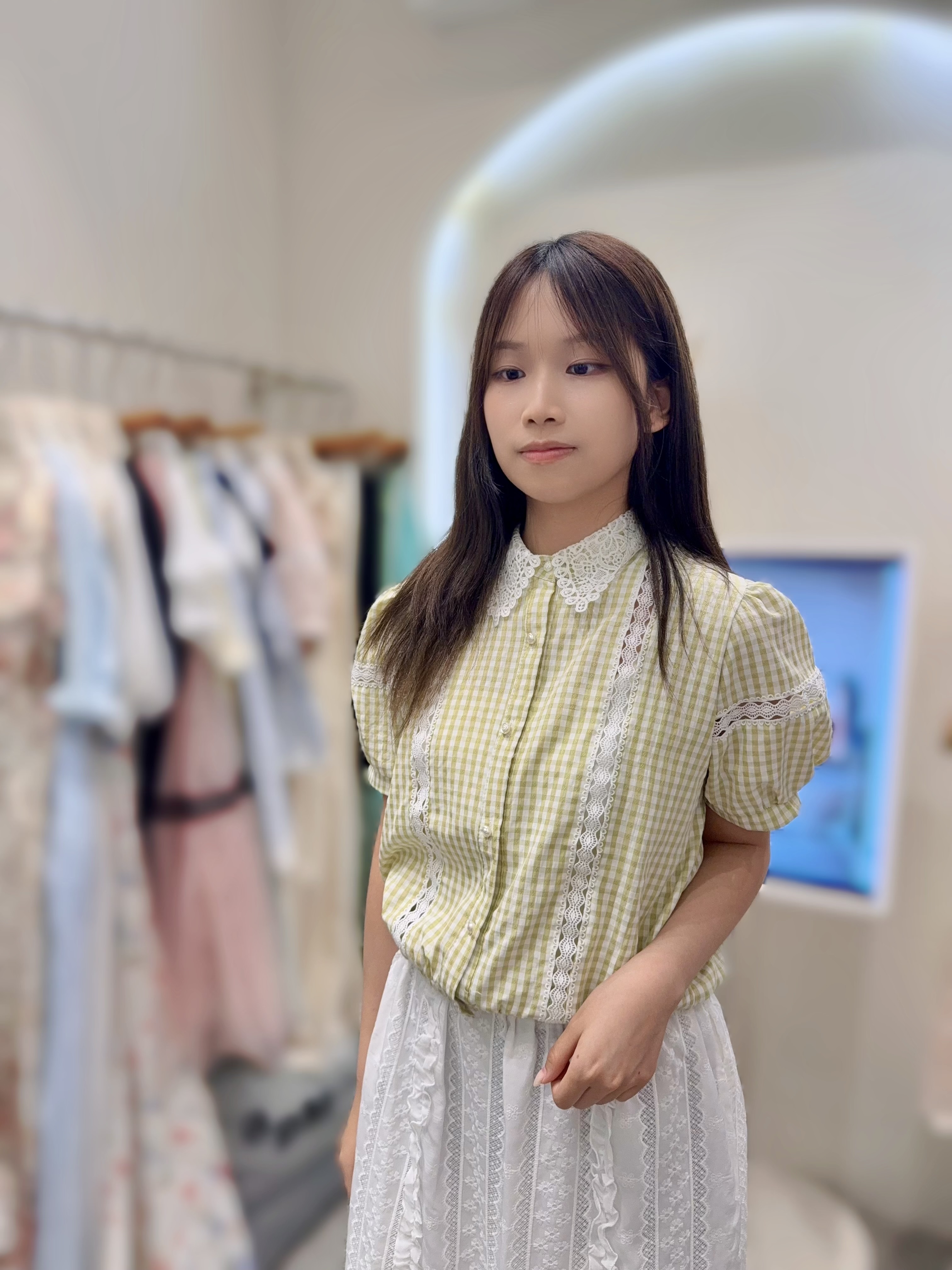 AW27  格仔上衣 胸42 長18.5 $599 (一口價)