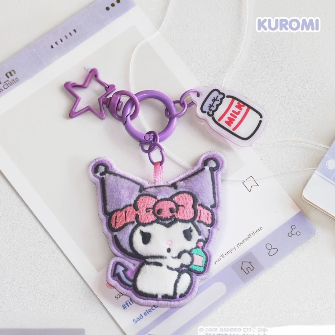庫洛米 Sanrio|刺繡鎖匙扣掛飾物