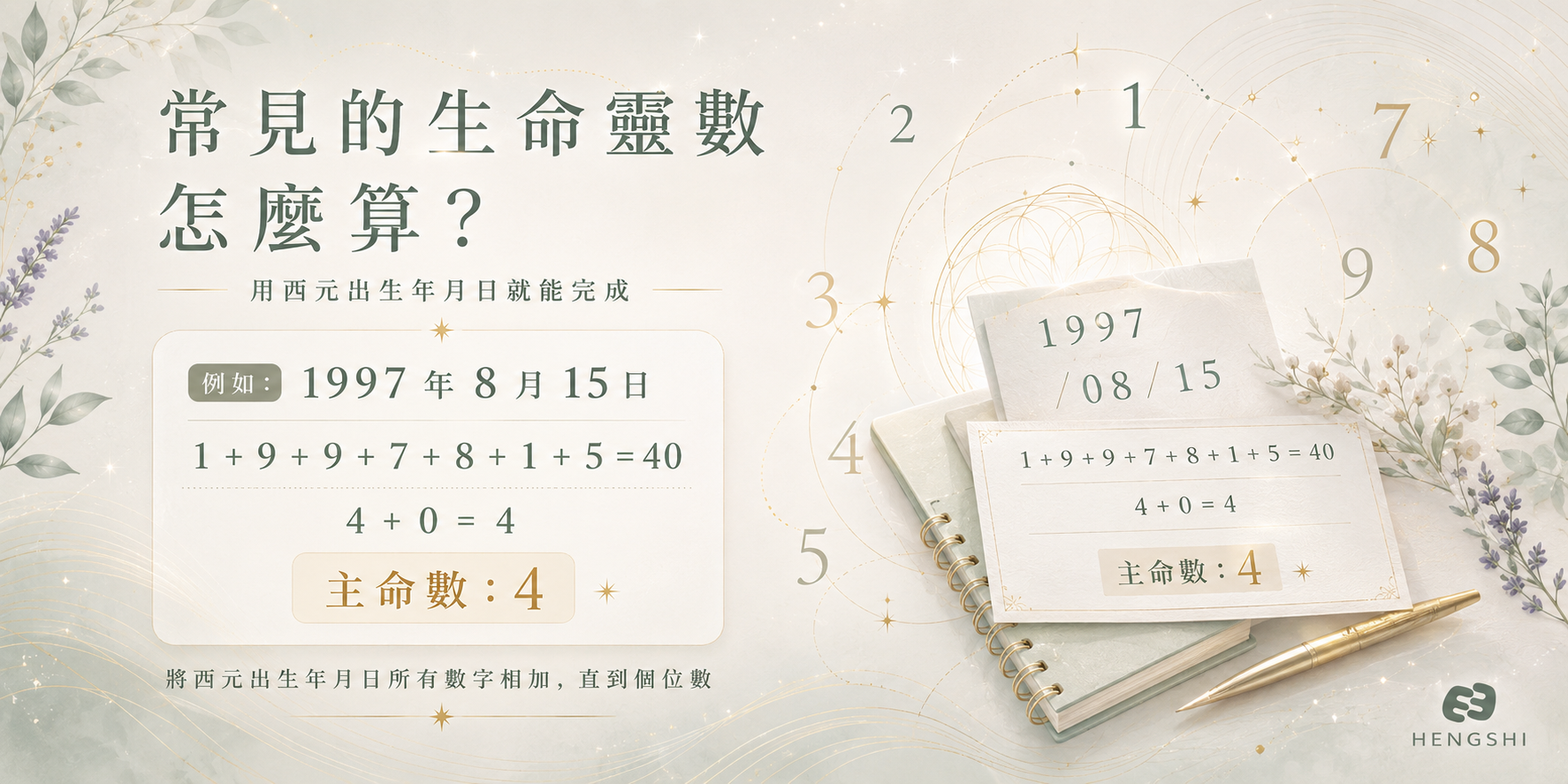 教你看生命靈數拆解算法