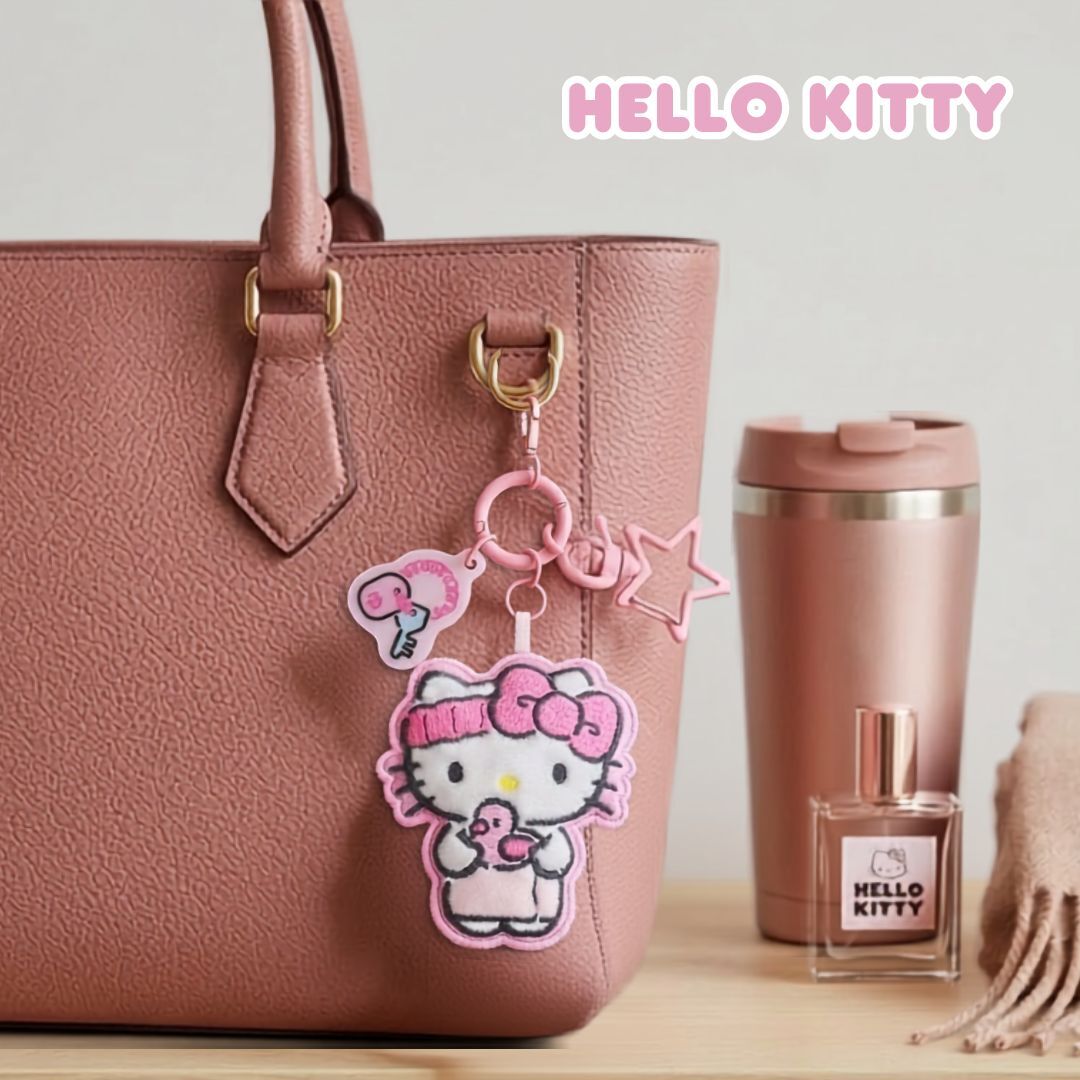 Hello Kitty Sanrio|刺繡鎖匙扣掛飾物