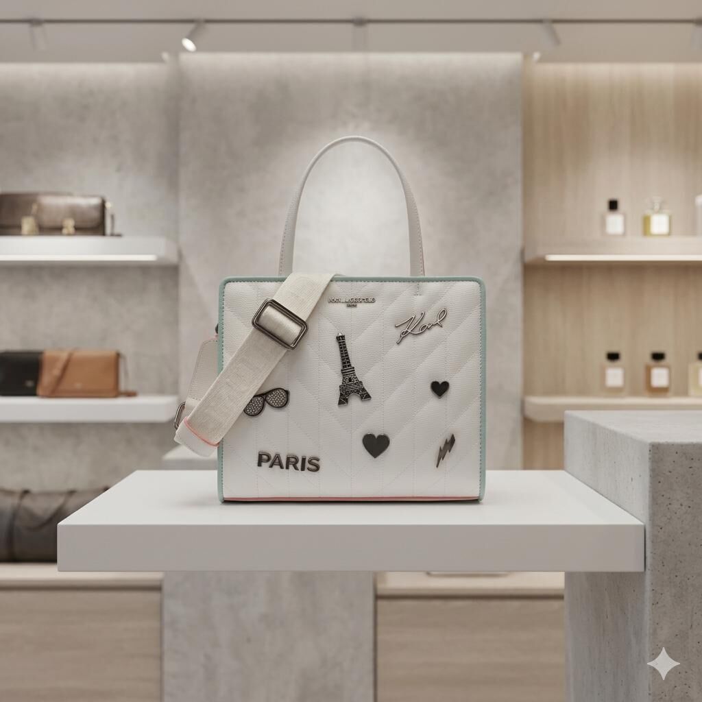 【預購】Karl Lagerfeld H0617505 Maybelle白色手提包