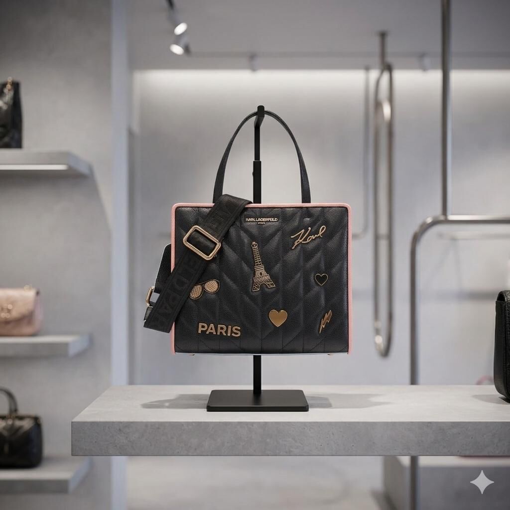 【預購】Karl Lagerfeld H0617504 Maybelle黑色手提包