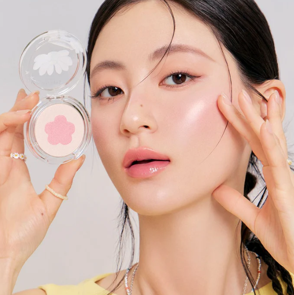 Y9 rom&nd X ZO&FRIENDS DUAL JELLY HIGHLIGHTER - 02 PAW PINK