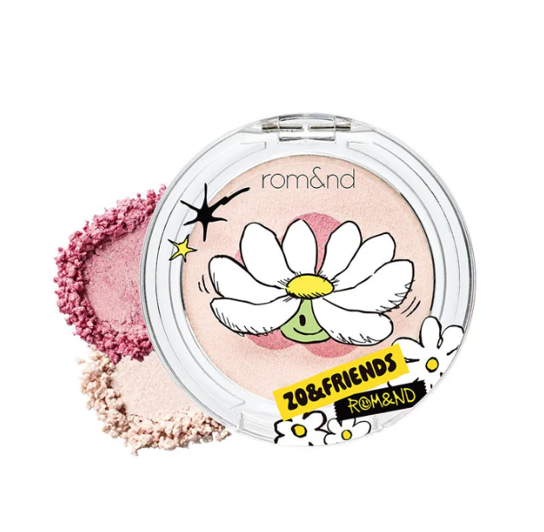 Y9 rom&nd X ZO&FRIENDS DUAL JELLY HIGHLIGHTER - 02 PAW PINK