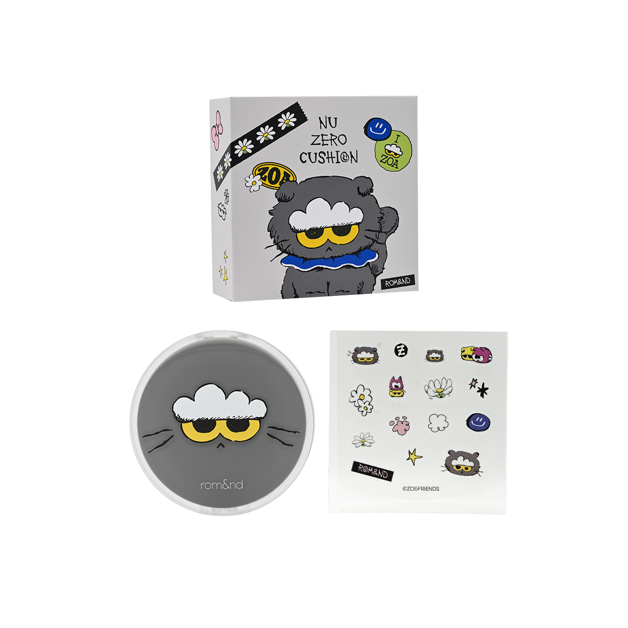 Y13 rom&nd X ZO&FRIENDS NU ZERO CUSHION - 04 BEIGE23