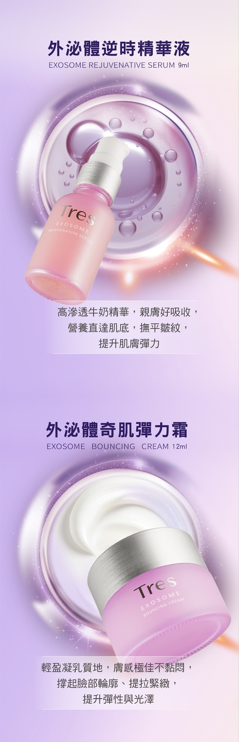 抗老精華,抗老乳霜