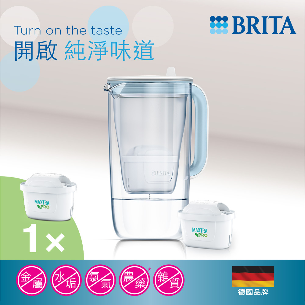 德國品牌BRITA 2.5L 玻璃濾水壺 (內含濾芯1件) -1053524