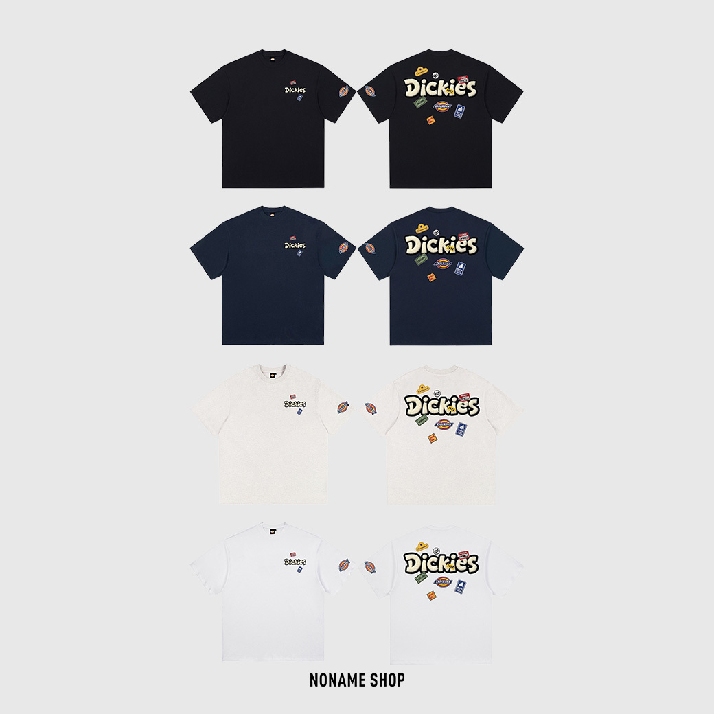 DICKIES 嘻哈 布章 毛毛 LOGO 短袖 四色 (男/女同款)