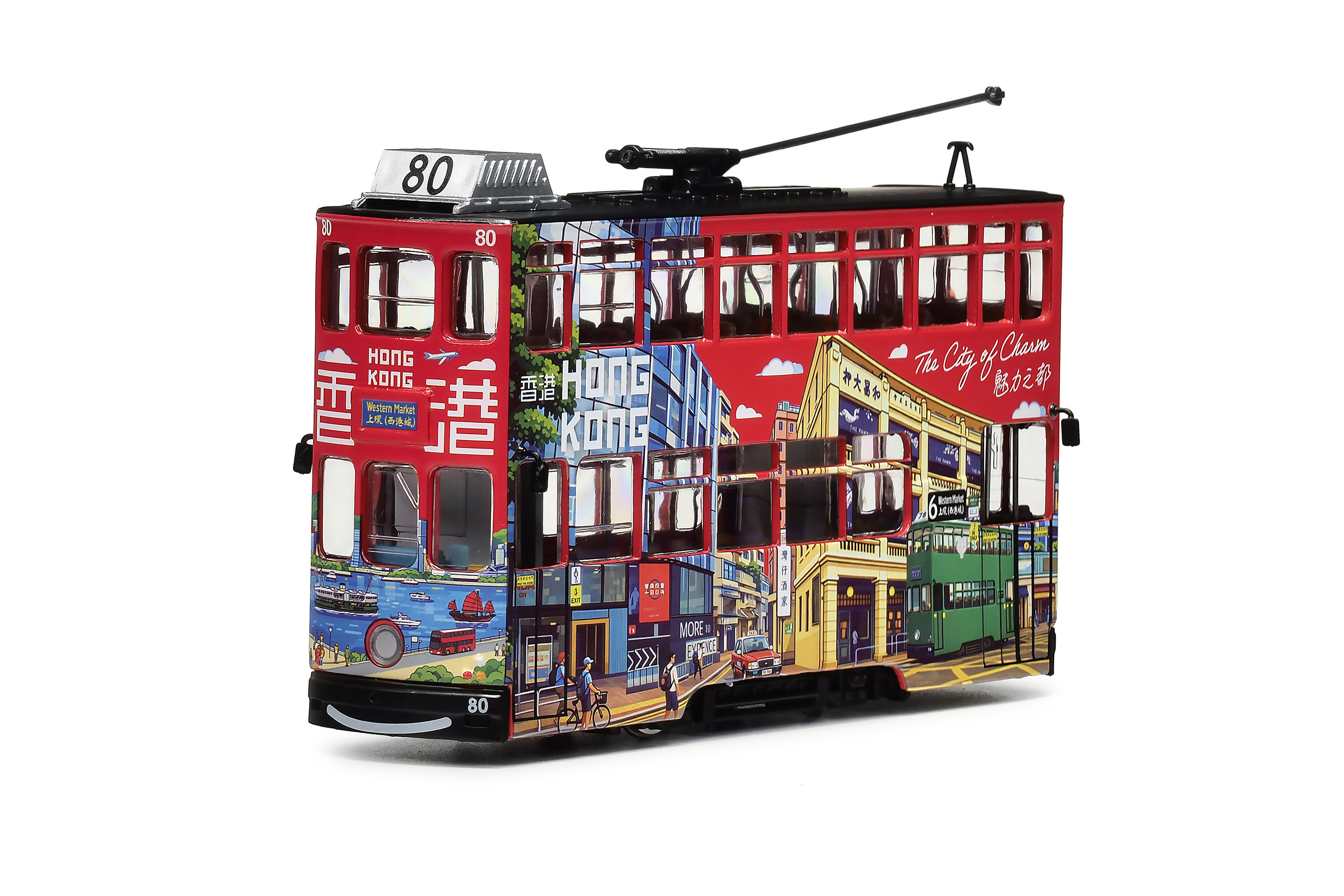 TT33687 1:76 香港電車-魅力之都 (車隊:80)