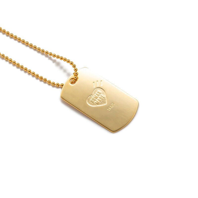 預購┃日本製 HUMAN MADE SILVER NECKLACE 愛心 925 純銀 項鍊 軍牌